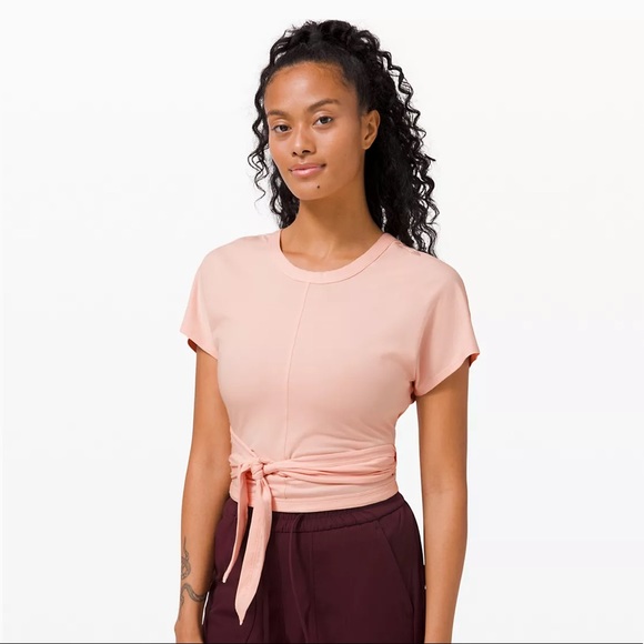 Lululemon It’s a Tie Short Sleeve in Pink Mist - Picture 2 of 7